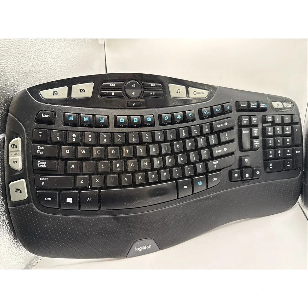 Logitech K350 Wave Wireless Keyboard - No DONGLE/USB Connector EUC
